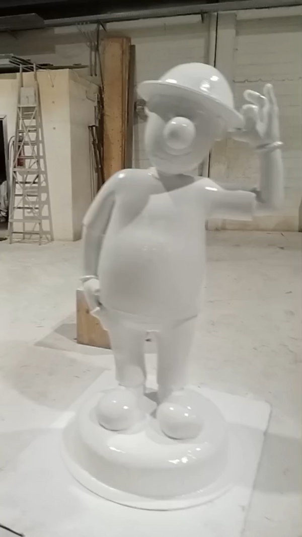 3D printing the sculpture, in time lapse